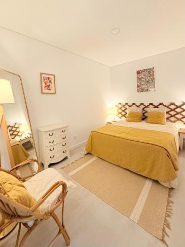 Ένα ή περισσότερα κρεβάτια σε δωμάτιο στο Monte do Garnacho - Villa in the Mountains