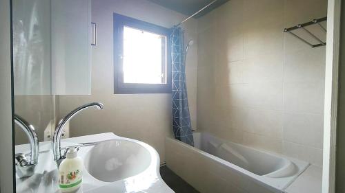 Koupelna v ubytování Appartement Le Bargy