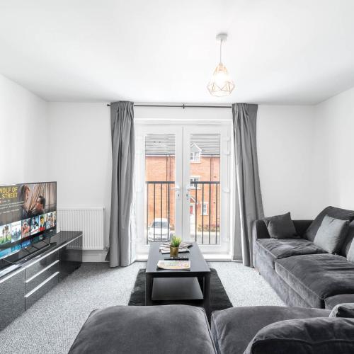 Et tv og/eller underholdning på Stylish Apartment - Selly Oak - Fast Wi-Fi - Parking 20CC