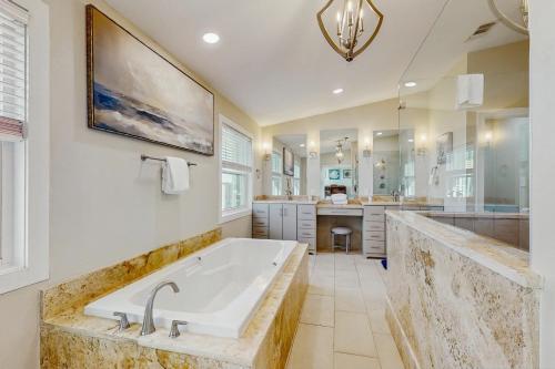 Koupelna v ubytování The Sound at Seaglade