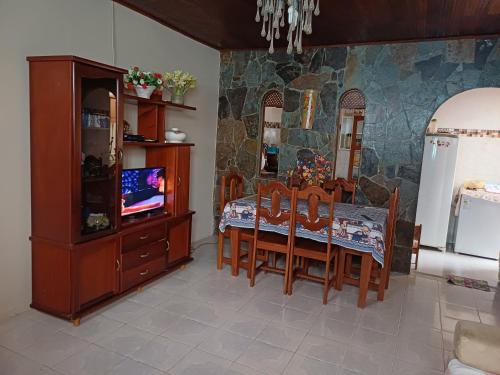 Η κουζίνα ή μικρή κουζίνα στο Casa de Lençóis