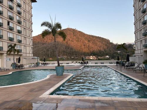 Ein allgemeiner Bergblick oder ein Berglick von der Ferienwohnung aus