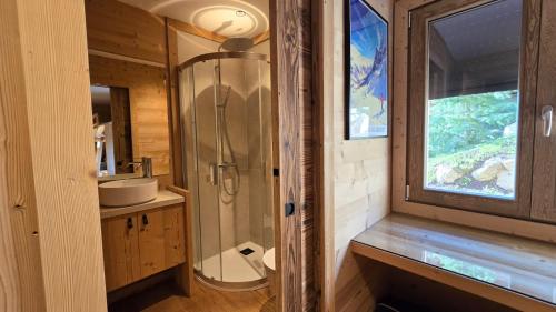 Ένα μπάνιο στο Chalet Papa Shelter vue époustouflante