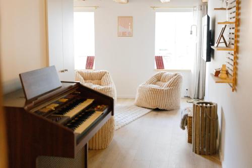 Χώρος καθιστικού στο Le 101 d'Alsaciens