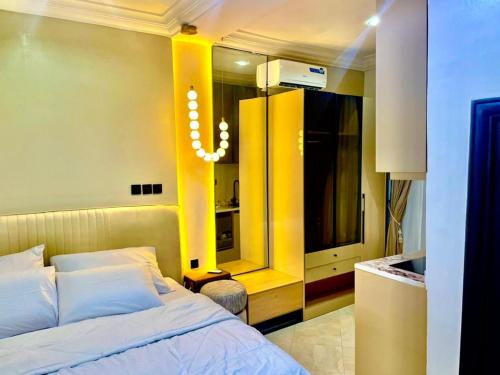 Cama o camas de una habitación en Royal Empire