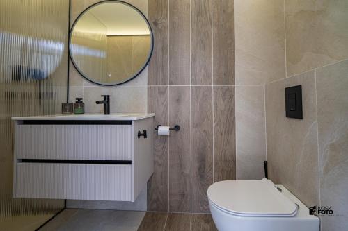 Koupelna v ubytování Pulli Country Club