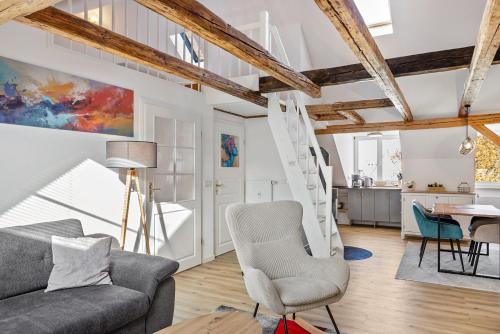 Kuchyň nebo kuchyňský kout v ubytování Ferienwohnung am Dom 2