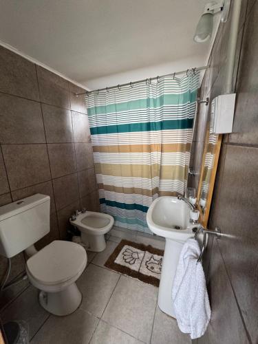 Koupelna v ubytování Retiro Andino