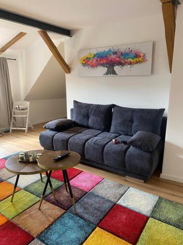 Posezení v ubytování FeWo A 6 J 22 Michelangelo NETFLIX Fußgängerzone