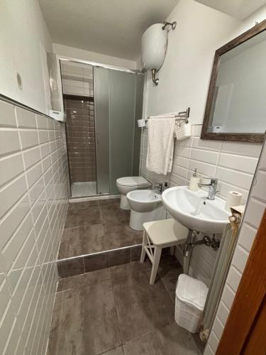 Koupelna v ubytování Tabor 2 garden & parking