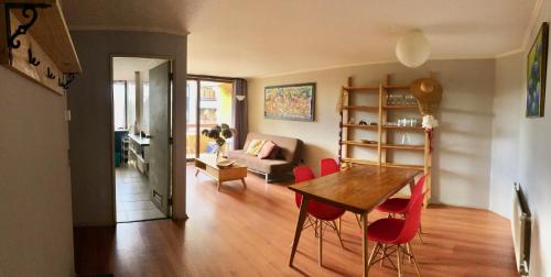 Posezení v ubytování Céntrico departamento a pasos del lago