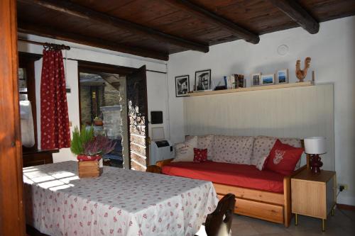 Χώρος καθιστικού στο la casa di Gio