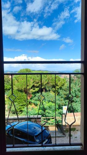 a view from a window of a car at Ciliano 16 in Montepulciano