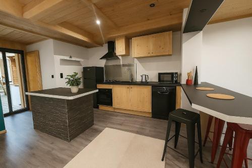 Kuchyň nebo kuchyňský kout v ubytování Appartement chalet