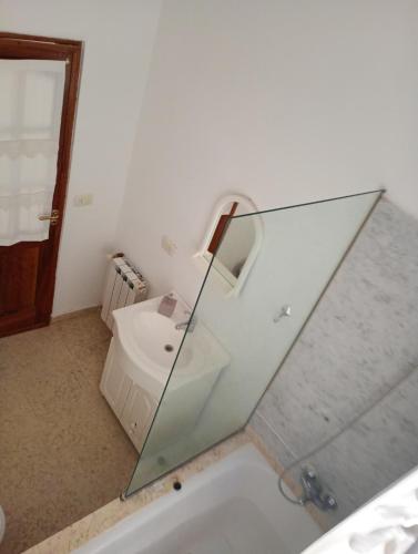 Koupelna v ubytování Casa Narnia