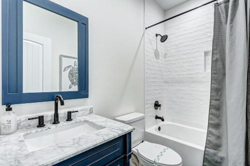 Koupelna v ubytování Seaside Escape