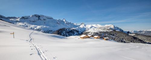 Το Gemütliche Ferienwohnung mit Seeblick in Brienz τον χειμώνα