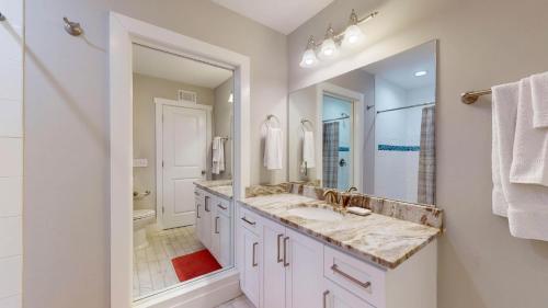 Et badeværelse på Clubhouse Cottage