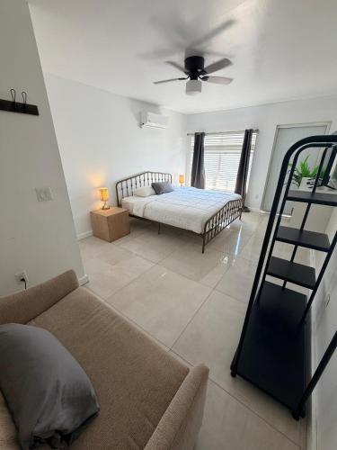 Giường trong phòng chung tại Boutique Apartments Flamingo