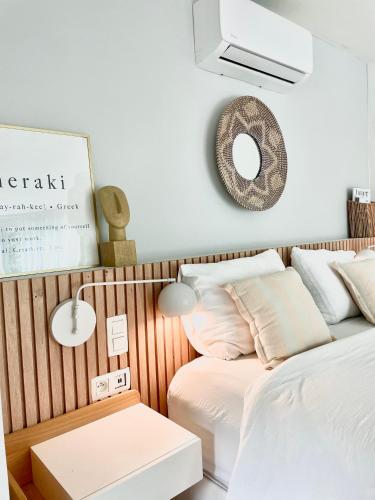 Postel nebo postele na pokoji v ubytování Chambre d Amis