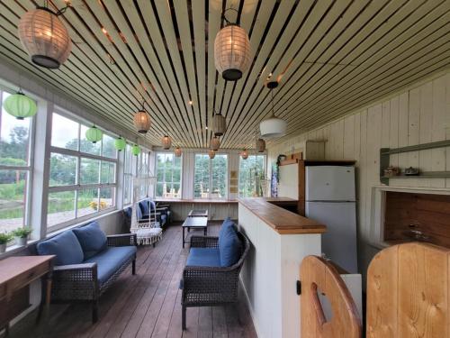 Kuchyň nebo kuchyňský kout v ubytování Gîte champêtre Chesham