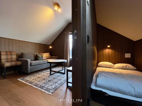 Postel nebo postele na pokoji v ubytování Lindvallen Ski Resort Pool and Padel - Sauna - 6 Guests