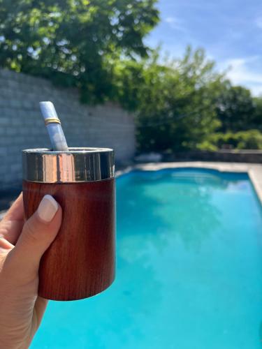 Bazén v ubytování Depto 168 nebo v jeho okolí