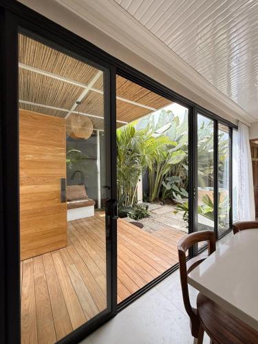 Balkón nebo terasa v ubytování Calalun