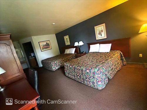 Ένα ή περισσότερα κρεβάτια σε δωμάτιο στο windmill inn lynden