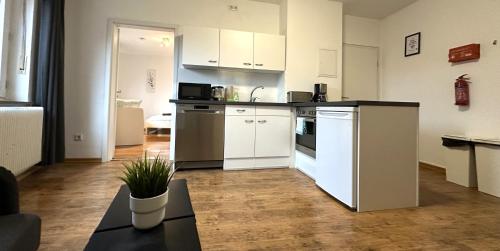 Η κουζίνα ή μικρή κουζίνα στο Business & Handwerker Unterkunft - Zentral & Praktisch