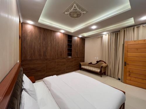 Postel nebo postele na pokoji v ubytování Cedar hills