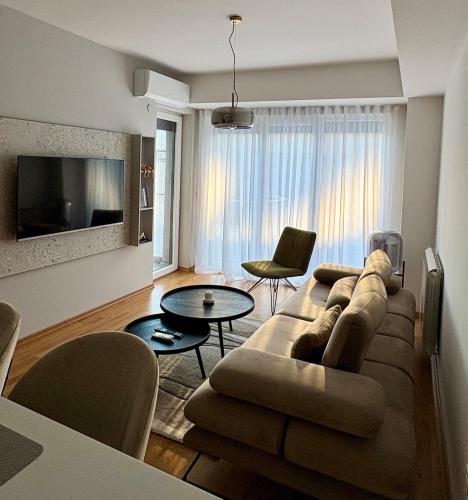 Μια τηλεόραση ή/και κέντρο ψυχαγωγίας στο Luceo Apartment