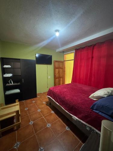 Ένα ή περισσότερα κρεβάτια σε δωμάτιο στο Apartment house FIDE