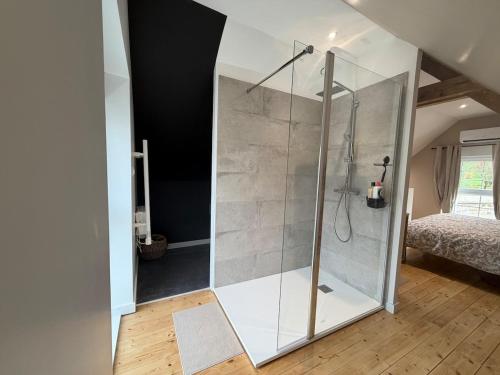 Koupelna v ubytování Catherine Maisonnette