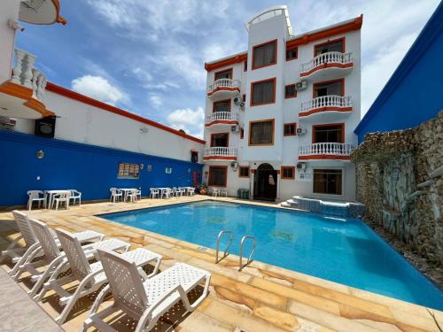 Bazén v ubytování Hotel Leidy Resort nebo v jeho okolí