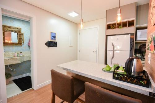 Ένα μπάνιο στο Rosa Edifício Prime Elegance