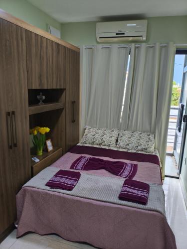 En eller flere senge i et værelse på Flats containers