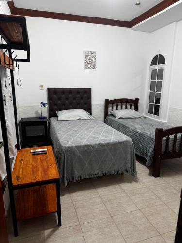 Postel nebo postele na pokoji v ubytování El Aljibe III