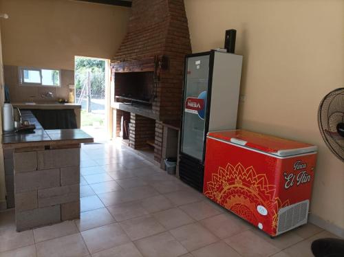 Η κουζίνα ή μικρή κουζίνα στο Finca El Itin & Cabañas