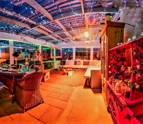 Restaurace v ubytování The secret spa & glamping