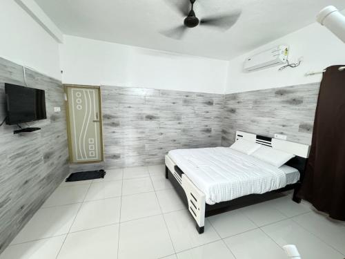 Postel nebo postele na pokoji v ubytování Rainbow retreat