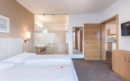 Кровать или кровати в номере Residence Wiesenhof