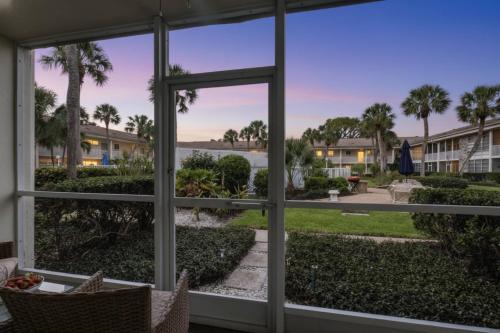 a view from the living room window of a resort at Kingston Arms 1st Floor in Sarasota