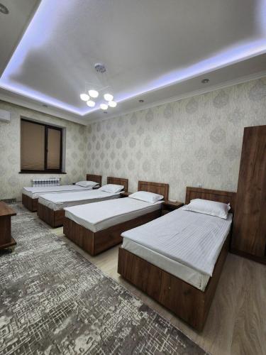 Postel nebo postele na pokoji v ubytování Luxury