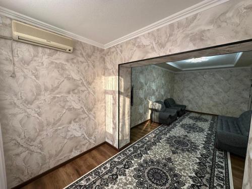 Ein Bett oder Betten in einem Zimmer der Unterkunft Апартаменты рядом с центром