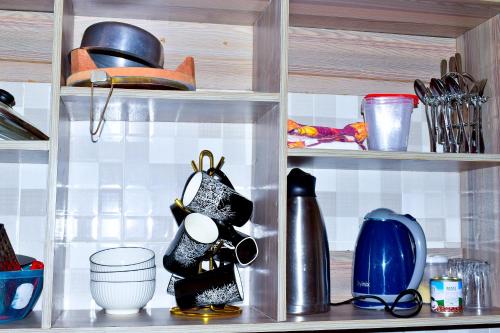 Kuchyň nebo kuchyňský kout v ubytování Rembo Homestay Migori