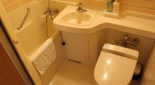 Koupelna v ubytování Hotel Wellseason Hamanako