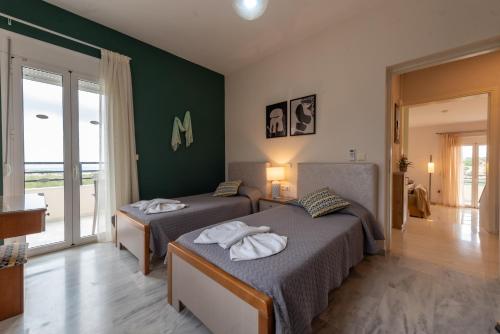 Ένα ή περισσότερα κρεβάτια σε δωμάτιο στο Villa Marie with private pool