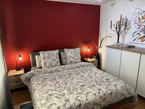 Postel nebo postele na pokoji v ubytování Domus26 chambre Meridional