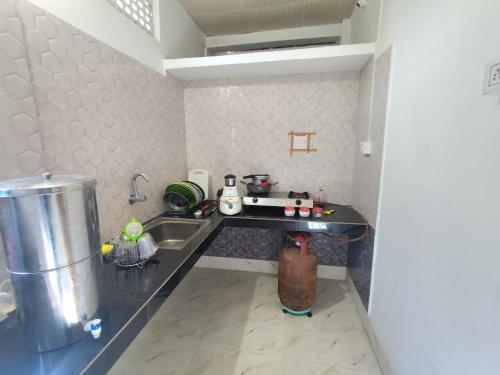 Kuchyň nebo kuchyňský kout v ubytování Rooftop haven